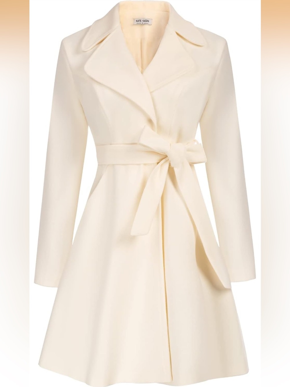 Kate Kasin Cream Satin Top with Tag